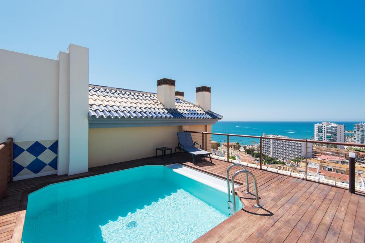 Ph Bellagio: Luxurious And Romantic Duplex Penthouse With Private Pool & Sea Views Беналмадена Екстериор снимка