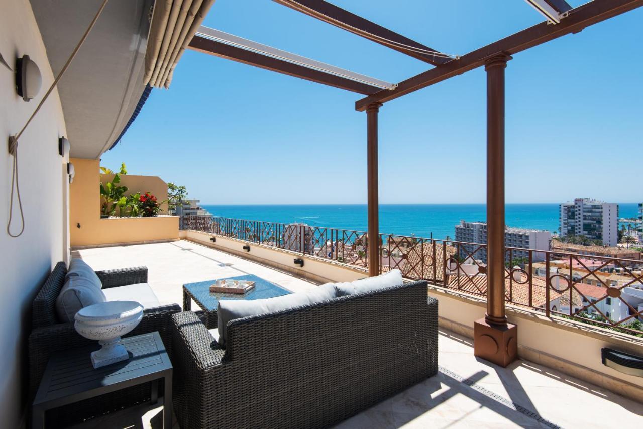 Ph Bellagio: Luxurious And Romantic Duplex Penthouse With Private Pool & Sea Views Беналмадена Екстериор снимка